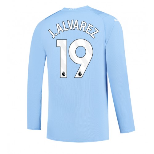 Maillot de foot Manchester City Julian Alvarez #19 Domicile 2023-24 Manche Longue